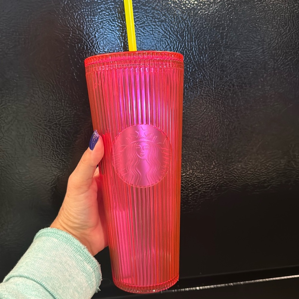 24oz Starbucks Venti Barbie dragonfruit Pink Siren Tumbler collectors piece!